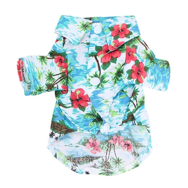 At your next backyard barbecue, let your pooch get in on the family celebration with the Breathable Hawaiian Dog Shirt. Your pooch will stay snug as he reaches casual canine vibes with his surfer dog style. This shirt can be worn on beach days or just while out on a totally chill walk.