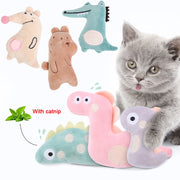 Give your favorite feline something to mutter about with Plush Cat Toy With Catnip. This convenient, eco-friendly toy is full of mixed with premium catnip, which was trimmed and picked by hand at the peak of essential oil production. No need to shop around for any new toys because the durable construction will outlast hours of play, even with the feistiest of felines! 