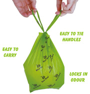 Always be ready on your dog walks with Biodegradable Dog Poop Bags. Because while your neighbors might love a friendly visit from your pooch, they don’t love what he leaves behind, and so the convenient poop bags allow you to easily clean it up. Plus, they feature tie handles, which enable you to quickly and cleanly tie off the bag, and keep the mess inside where it belongs.