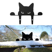 Display your artful cat-taste with the Cat Yard Art. Place it on your favorite stand, a window into your yard or garden to immediately add artful styling to your space. This Cat Yard Art is made of durable material with a stylish black finish for years of quality use. Your yard will be the delight of guests, family, and friends! 