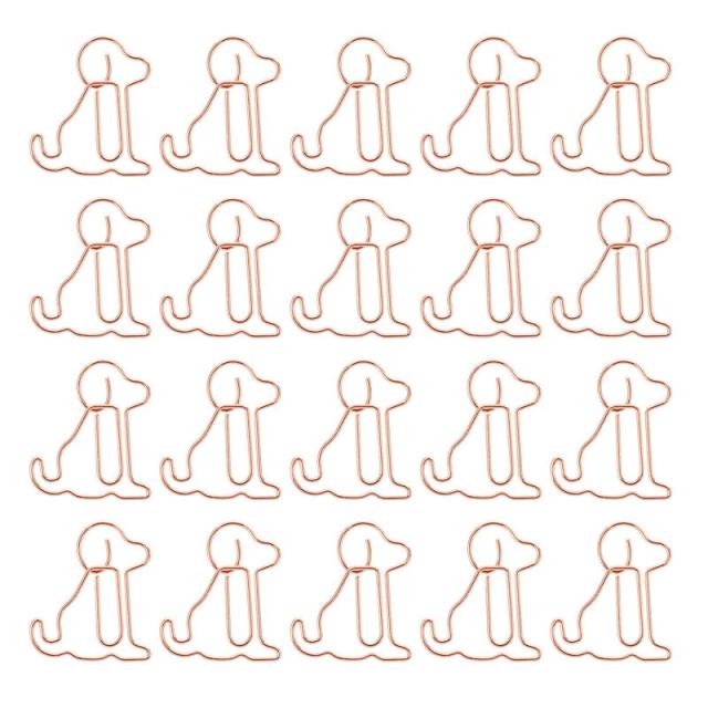 Time to organize your papers in a cute and stylish way by using these Pet Shaped Paper Clips. Instead of the regular paper clips you usually see in offices, these have a cute dog/cat shape. Also, it has this beautiful gold color as well and this can effectively clip your papers together effectively.