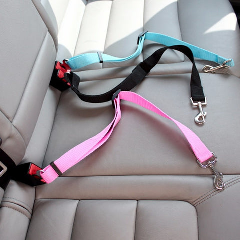 Keep your fur friend safe while driving with Seat Belt Clip. This harness will help keep your dog in his seat and limit distracted driving. Now you can have peace of mind when your dog comes along for a drive. The Seat Belt Clip is fast and simple to install also keeps your pet securely in place. 
