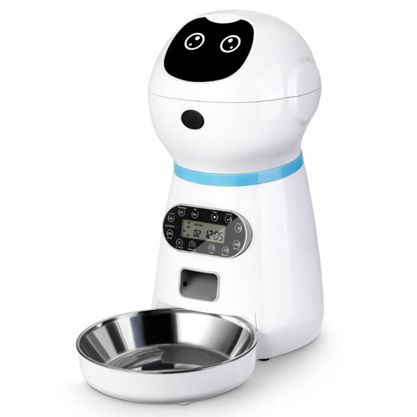 Help make sure your furry family member gets the perfect amount of food when you’re away with the Smart Automatic Pet Feeder. This fully automated pet feeder allows you to easily allot customizable meal times and portions on an LCD screen. You can choose a portion based on your pet's age, size, and the amount of activity he gets. 