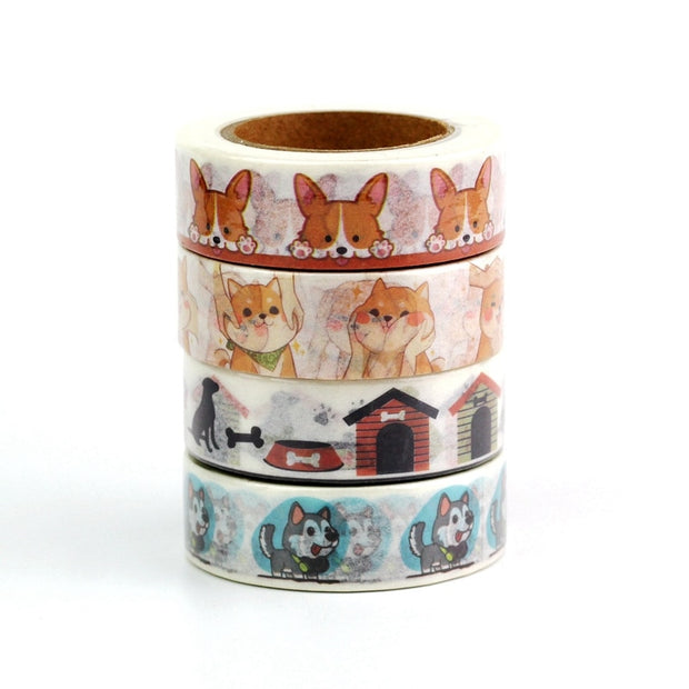 Decorate your notes and scrapbooks with these Washi Tape! It comes with multiple dog/cat designs, you can also choose from a wide variety of colors. Since they are self-adhesive, you can paste them directly on the surface without a problem. These Washi Tapes are so versatile, they can be used for journaling, making stickers, wrapping gifts, paper crafts and scrapbooking. 